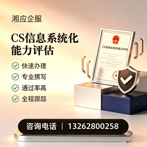 商丘CS信息系统化能力评估申报服务